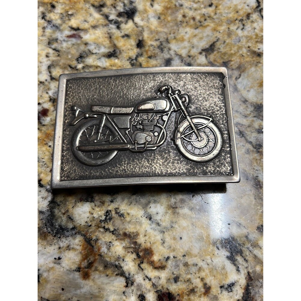 Vintage Motorcycle Belt Buckle